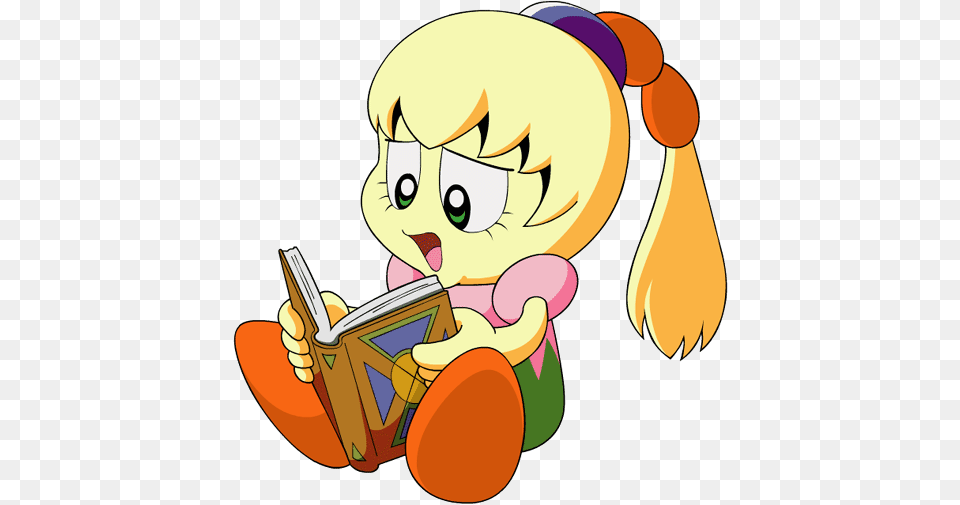 Kirby Tiff Reading Transparent Stickpng Reading Gif Animation, Person, Book, Dynamite, Publication Free Png