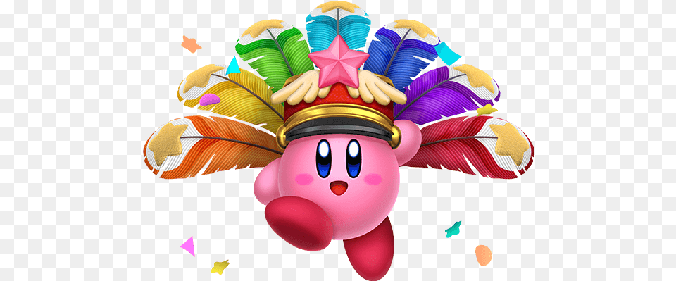 Kirby Wearing Carnival Hat Kirby Star Allies New Abilities, Balloon Free Png