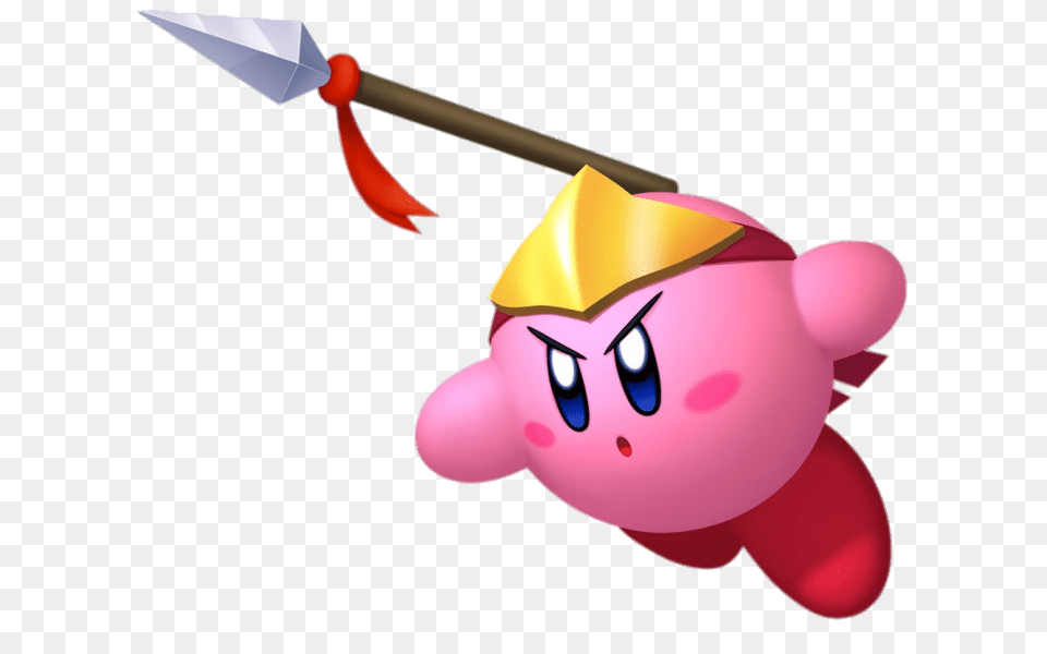 Kirby With A Spear, Weapon, Face, Head, Person Free Png