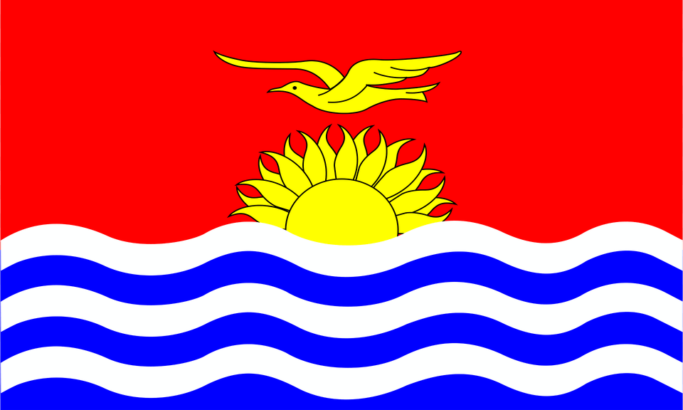 Kiribati Flag Clipart, Animal, Bird Png Image