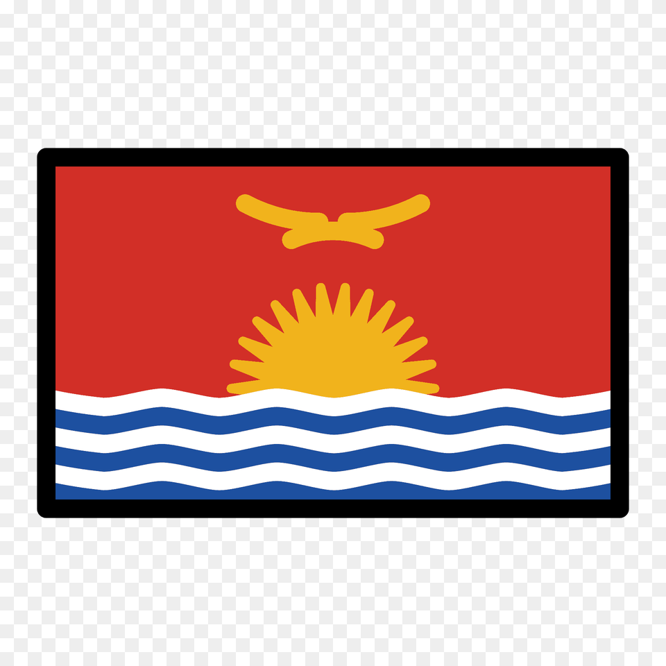 Kiribati Flag Emoji Clipart, Emblem, Symbol, Logo, Blackboard Free Png Download