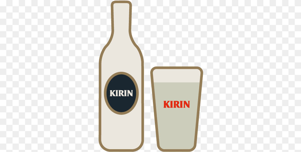 Kirin Glass Bottle, Alcohol, Beverage, Liquor, Wine Png