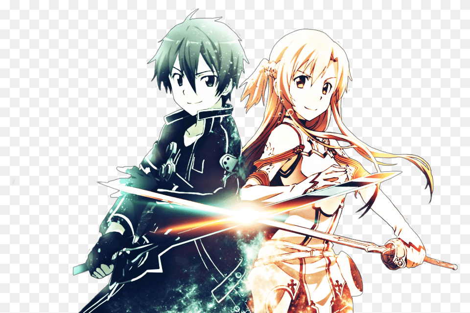 Kirito And Asuna, Adult, Publication, Person, Female Png Image