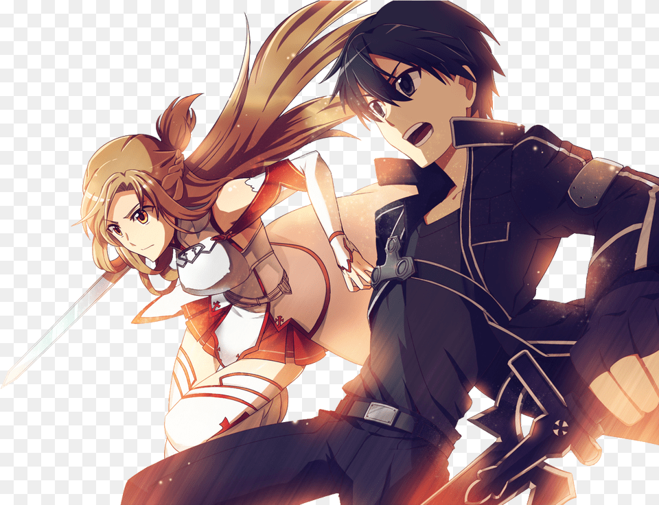 Kirito And Asuna, Publication, Book, Comics, Adult Free Png