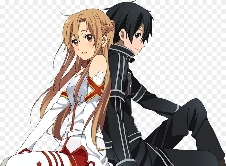 Kirito And Asuna, Publication, Book, Comics, Adult Free Png