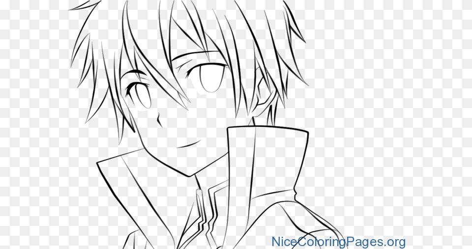 Kirito Coloring Pages Kirito, Lighting Free Transparent Png