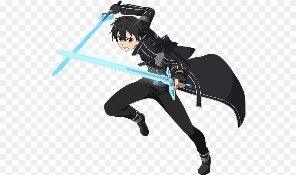 Kirito Kirito, Sword, Weapon, Person, Face Free Png