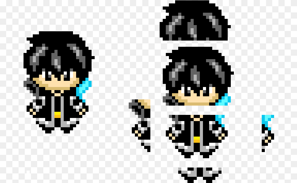 Kirito Pixel Art, Accessories, Earring, Jewelry, Qr Code Png