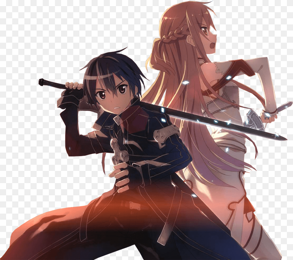 Kirito Y Asuna, Anime, Adult, Person, Female Free Transparent Png