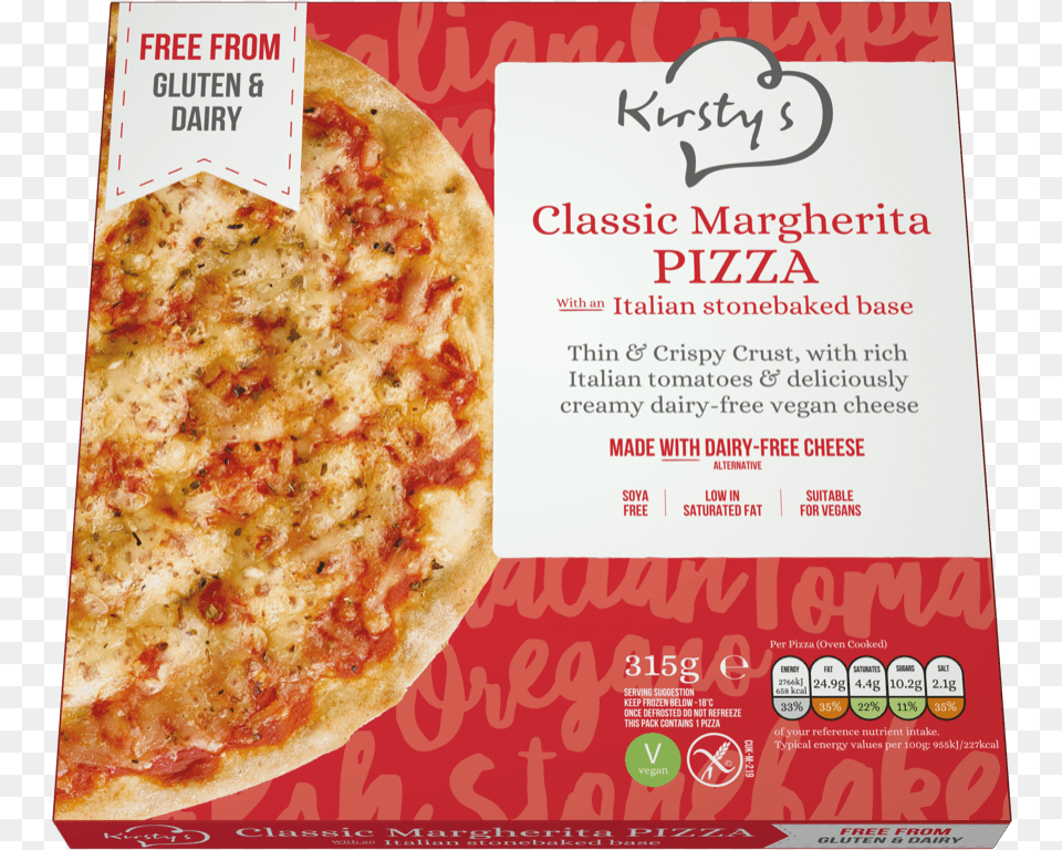 Kirstys Free From Pizza, Advertisement, Food, Poster Png