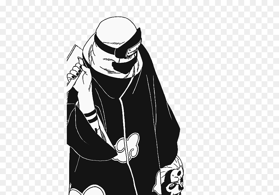 Kisame Black And White, Adult, Person, Female, Woman Png Image