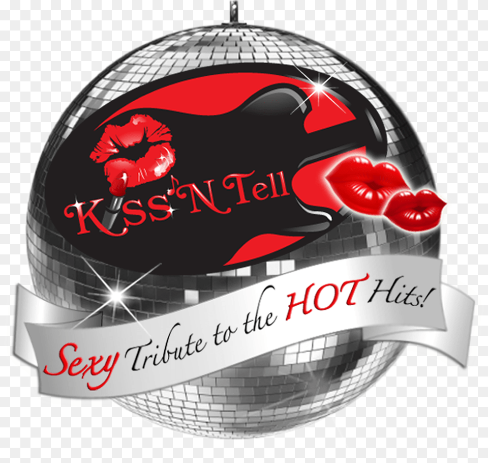 Kiss 39n Tell Logo 632 Kb Disco Ball, Sphere, Helmet Png Image