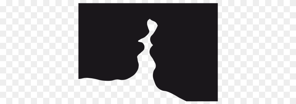 Kiss Silhouette, Outdoors, Nature, Night Free Png Download