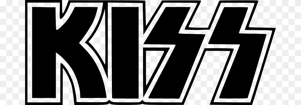 Kiss Band Silloretts Kiss Band Logo, Gray Free Png