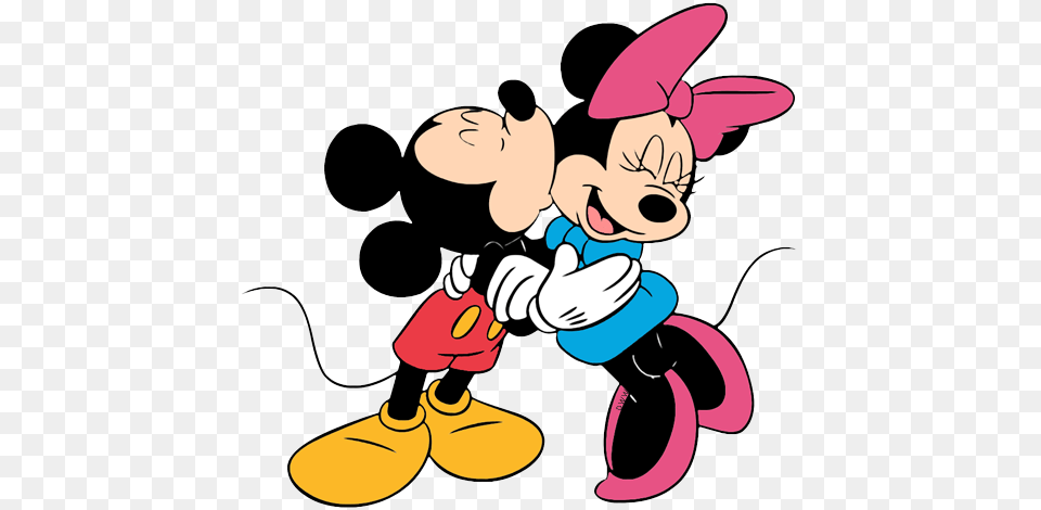 Kiss Clipart Mickey Minnie Mickey And Minnie Coloring Pages, Cartoon, Device, Grass, Lawn Png Image