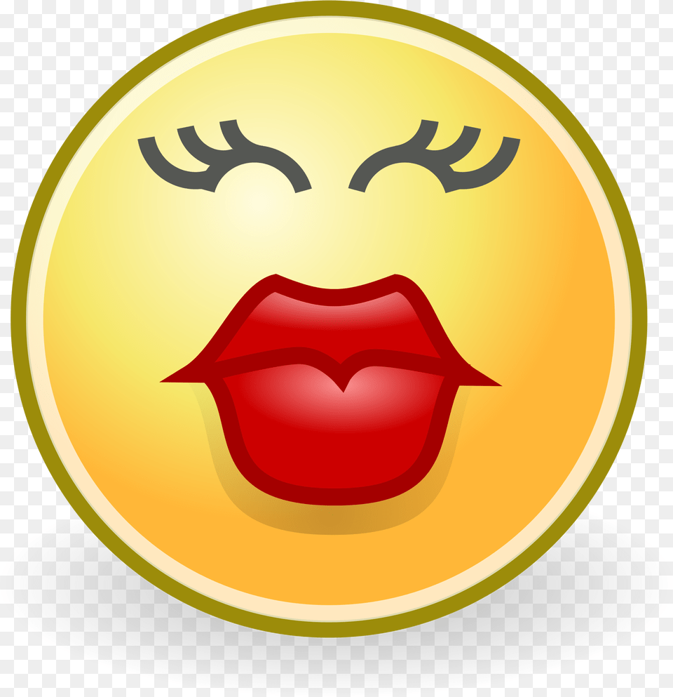 Kiss Clipart Small Kiss Face, Logo, Gold, Badge, Symbol Free Png
