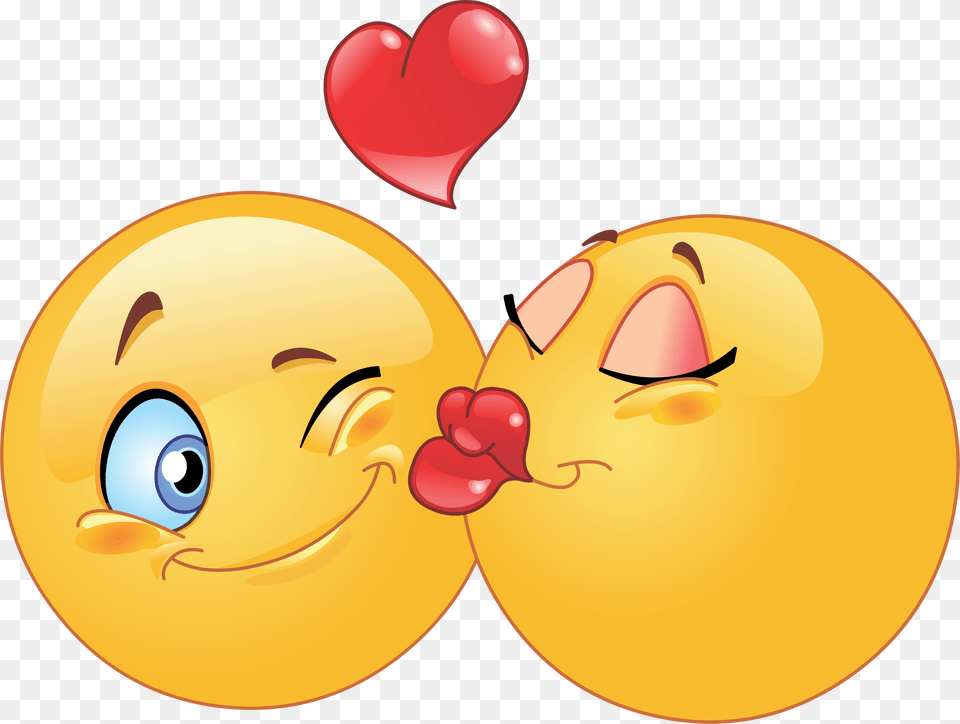 Kiss Emoji, Balloon, Food, Fruit, Plant Free Png Download