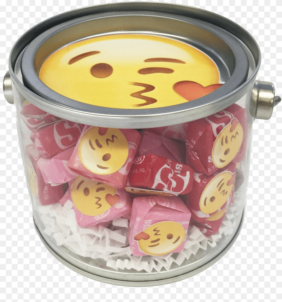 Kiss Emoji Candy Jar New York City, Food, Sweets, Can, Tin Png