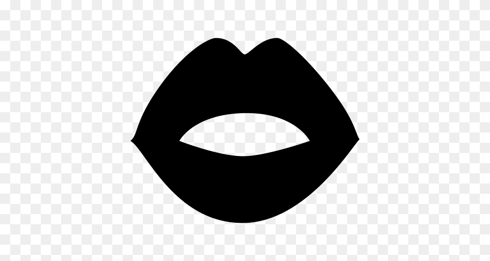 Kiss Lips Lipstick Icon With And Vector Format For, Gray Png