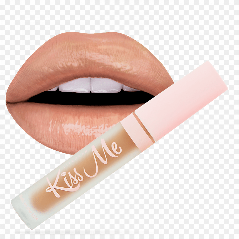 Kiss Liquid Lipstick In Shade Cafe Latte, Cosmetics, Body Part, Mouth, Person Free Png