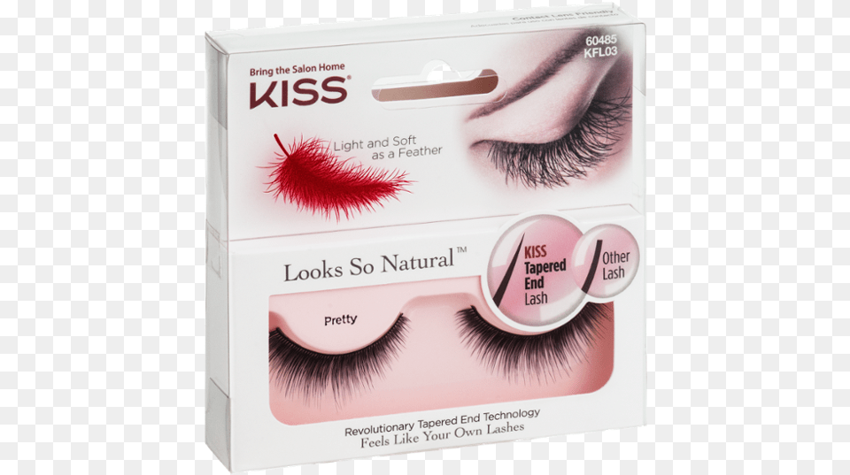 Kiss Looks So Natural Lashes Pretty Kiss False Lashes, Face, Head, Person, Cosmetics Free Png Download