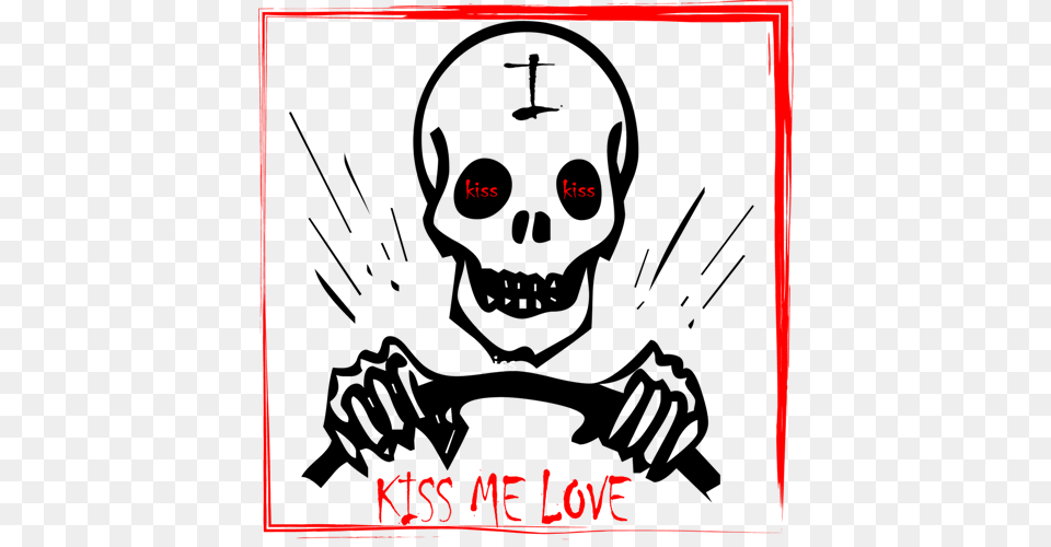 Kiss Me Cartoon Skeleton Face, Computer Hardware, Electronics, Hardware, Screen Free Png Download