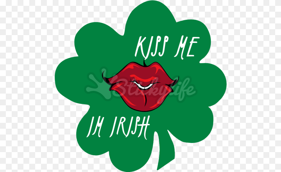 Kiss Me Im Irish Decal Illustration, Flower, Petal, Plant, Rose Free Png