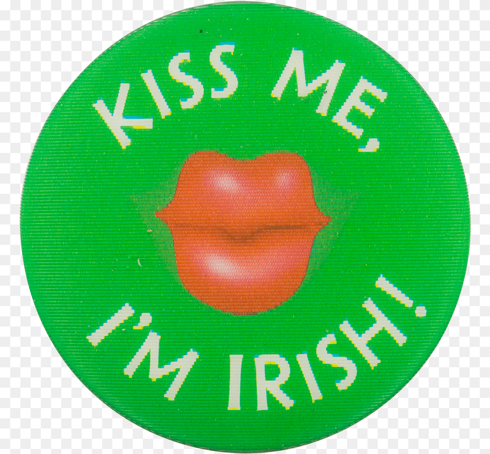 Kiss Me Irish Label, Badge, Logo, Symbol, Disk Free Transparent Png
