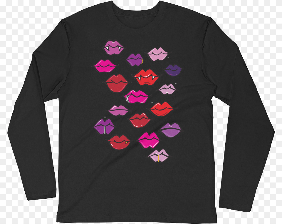 Kiss Me Long Sleeve Unisex Fitted Crew, Clothing, Long Sleeve, T-shirt, Shirt Free Png Download