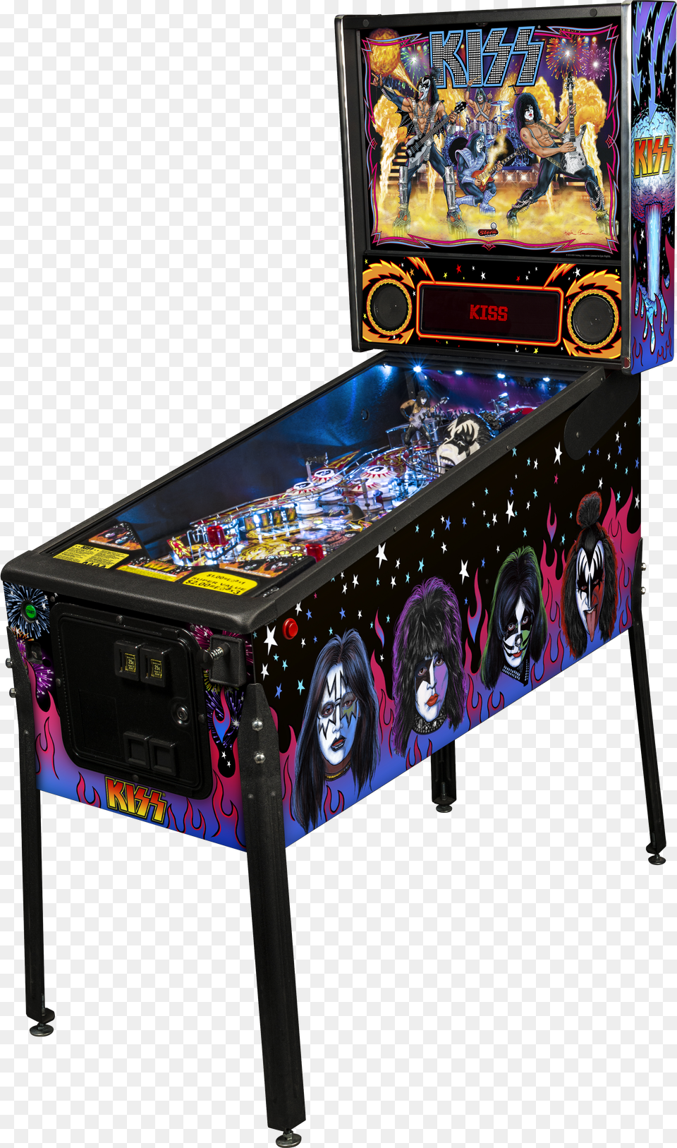 Kiss Pro Kiss Pinball Machine Stern Side Free Png Download