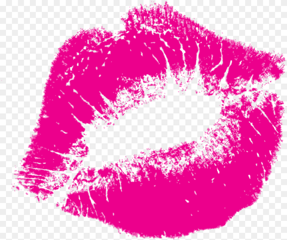 Kiss Purple Lips Pink Lipstick Mark, Body Part, Mouth, Person, Cosmetics Free Png Download