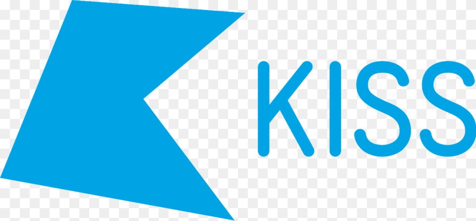 Kiss Radio Blue Logo, Triangle, Text Free Png