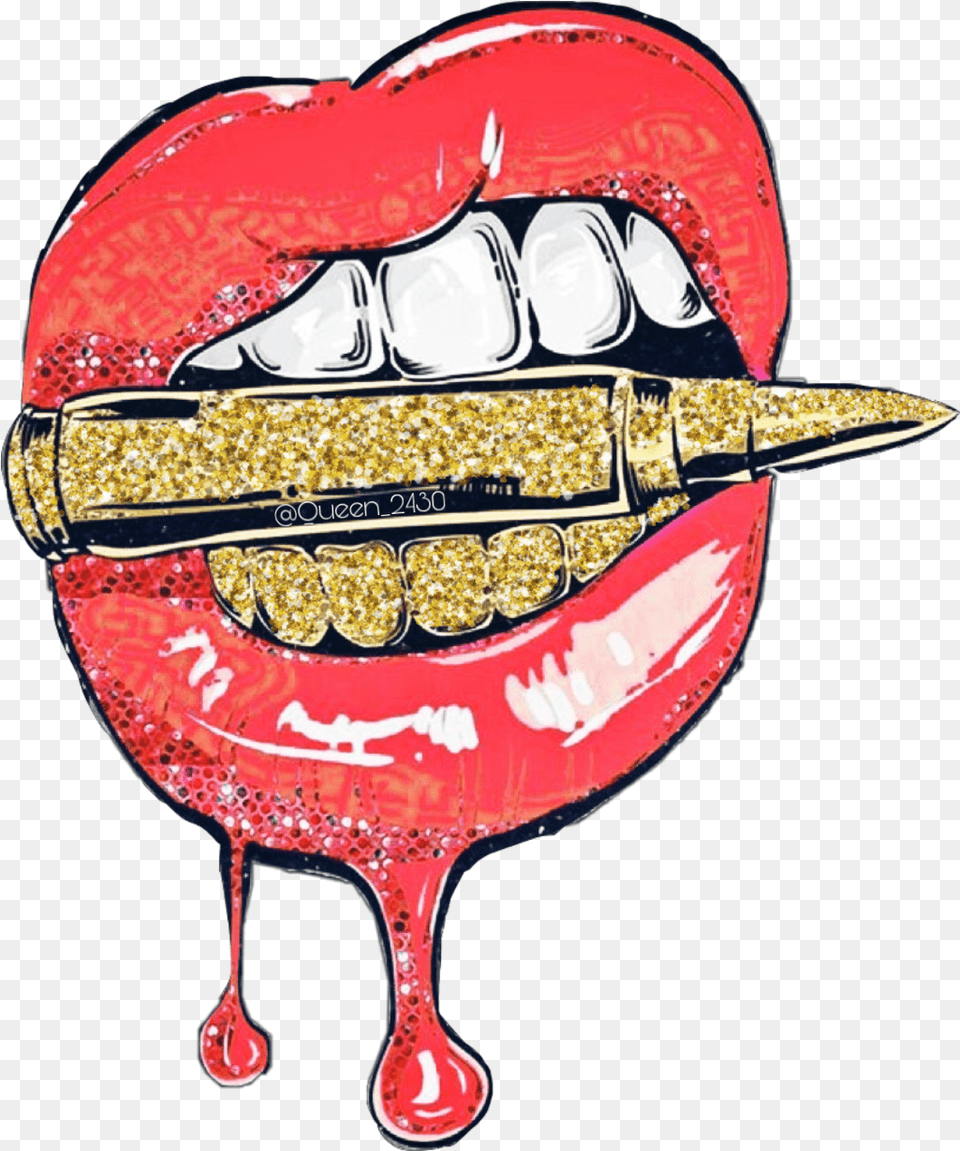 Kiss Transparent Gold Lips Clipart, Body Part, Mouth, Person, Art Free Png Download