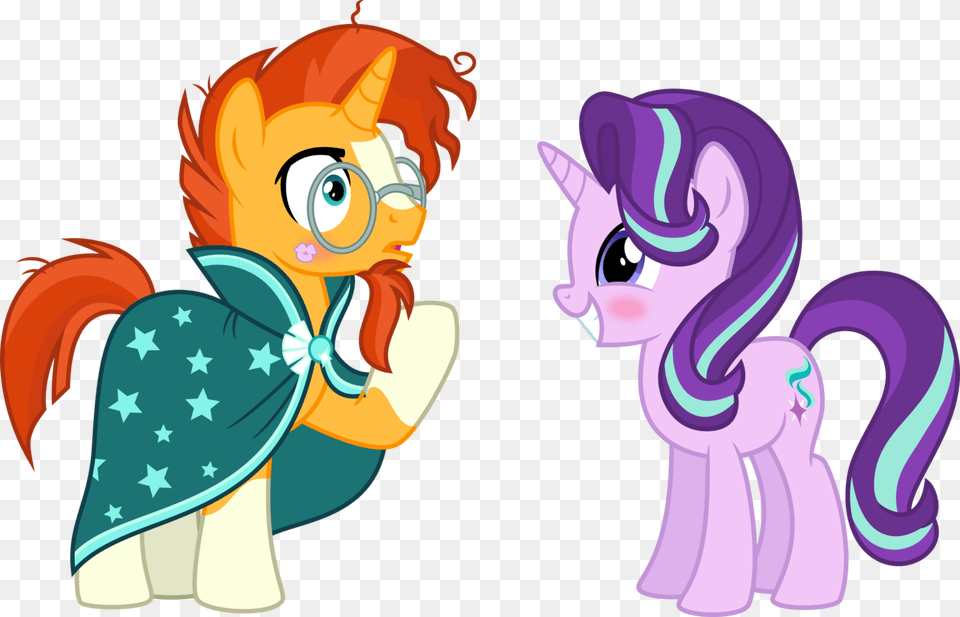 Kiss Vector Mark Starlight Glimmer And Sunburst Kiss, Book, Comics, Publication, Baby Free Png Download