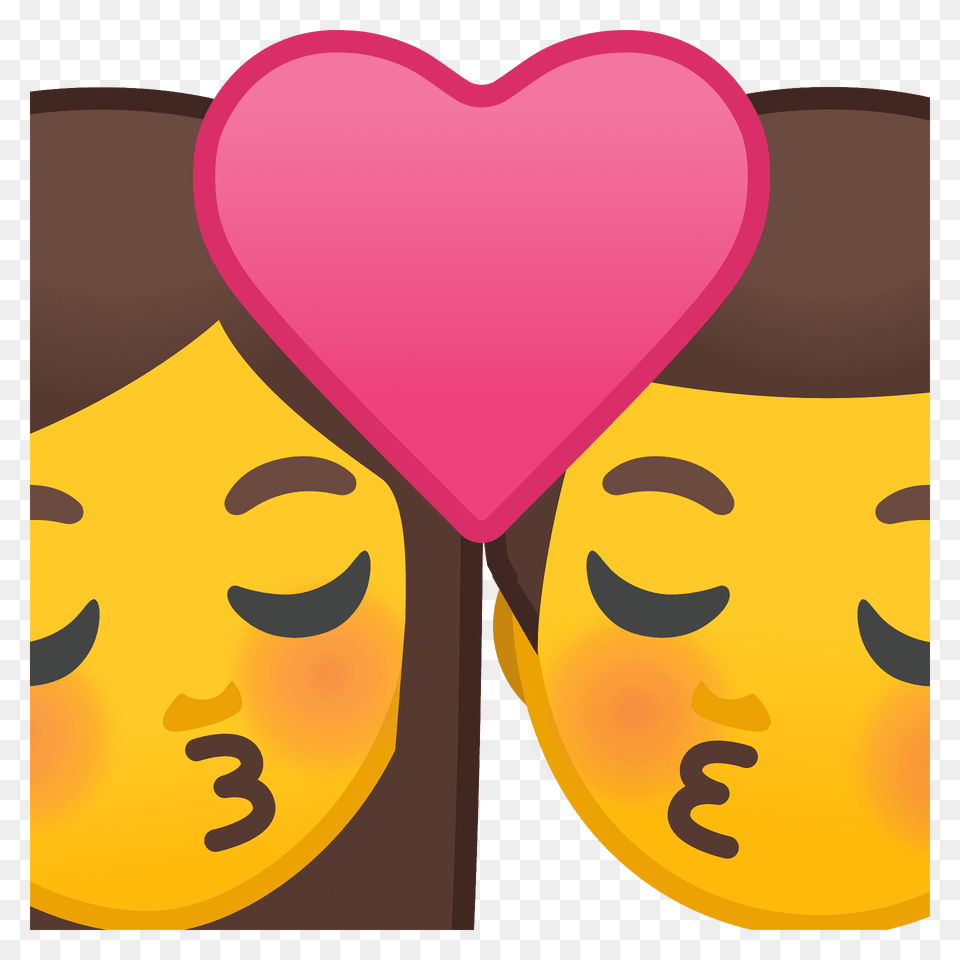 Kiss Woman Man Emoji Clipart, Heart, Face, Head, Person Free Png