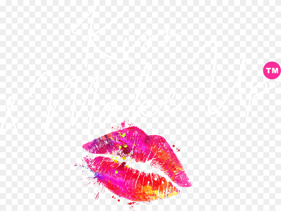 Kissandmakeup Logo New White Design For Make Up, Handwriting, Text, Purple, Person Free Transparent Png