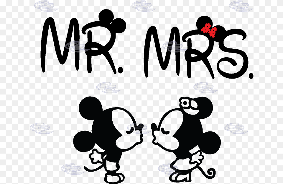 Kisses Clipart Minnie Mouse Mickey Y Minnie Vector, Blackboard, Pattern Png Image