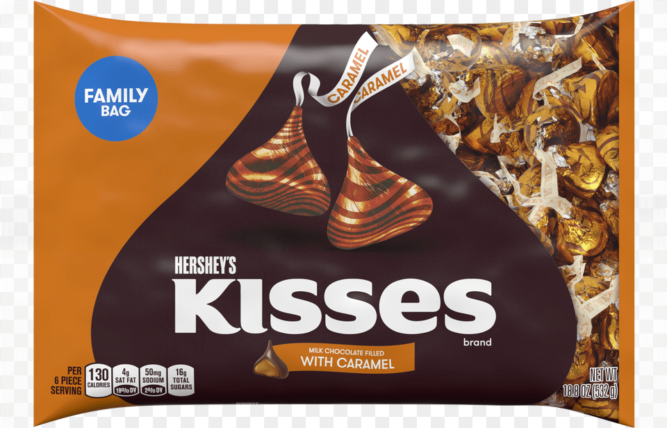Kisses Milk Chocolates Filled With Caramel Hersheys Kisses Deluxe Chocolates Hazelnut Free Png