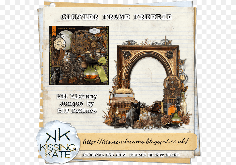 Kisses N Dreams Freebie Steampunk Scrap Kits, Painting, Art, Collage, Prayer Free Png Download