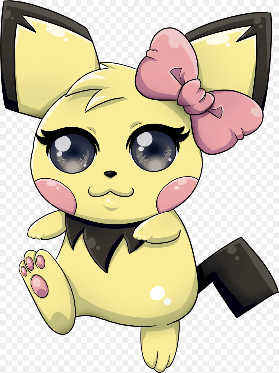 Kissifur Pichu Animation Commission Cartoon, Baby, Person, Face, Head Png Image