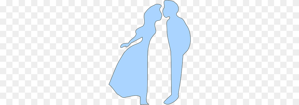 Kissing Silhouette, Adult, Bride, Female Png Image