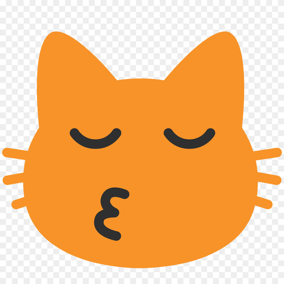 Kissing Cat Emoji Clipart, Animal, Mammal, Pet Png