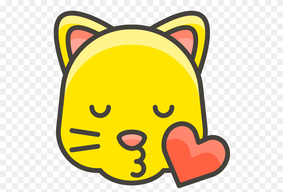 Kissing Cat Face Emoji Transparent Emoji, Plush, Toy, Sticker Free Png Download