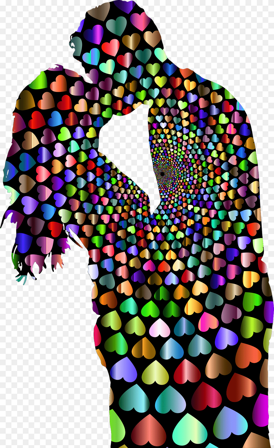 Kissing Clipart, Art, Pattern, Spiral, Adult Free Transparent Png