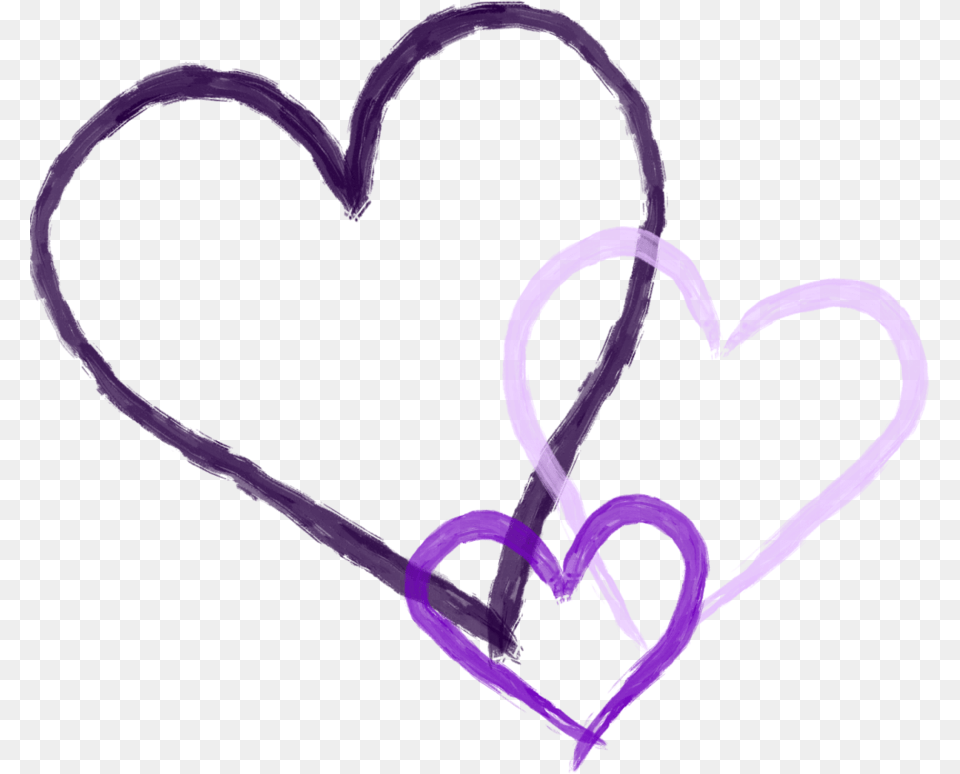 Kissing Clipart Purple Heart Png