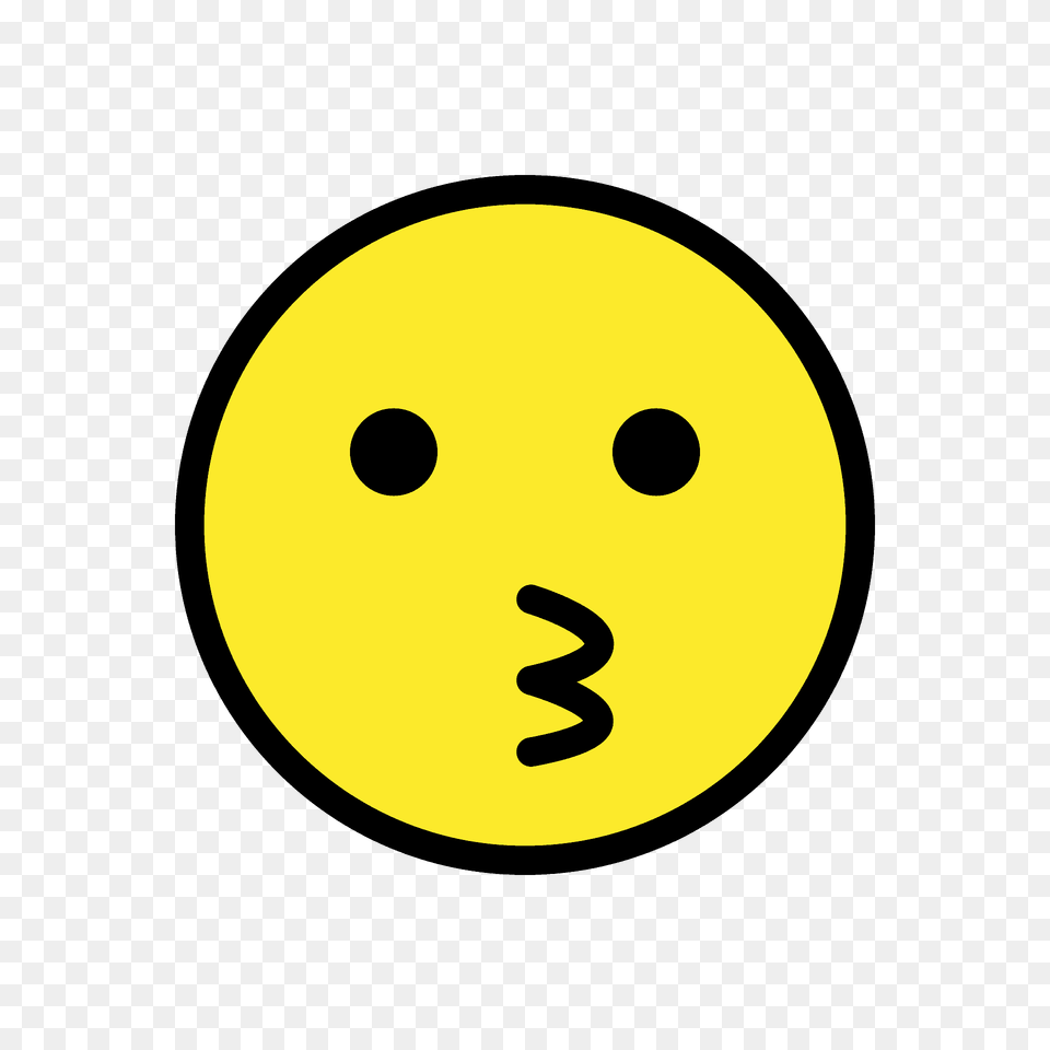 Kissing Face Emoji Clipart, Disk Png