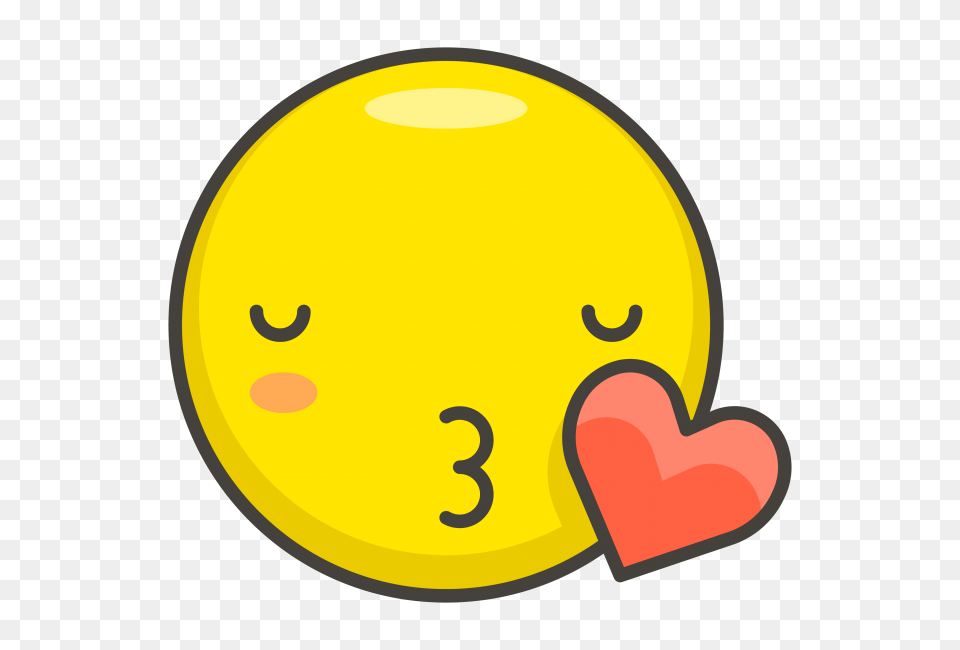 Kissing Face With Closed Eyes And Heart Emoji Transparent, Clothing, Hardhat, Helmet Free Png Download