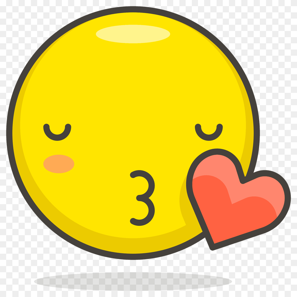 Kissing Face With Closed Eyes Emoji Clipart, Balloon Free Transparent Png