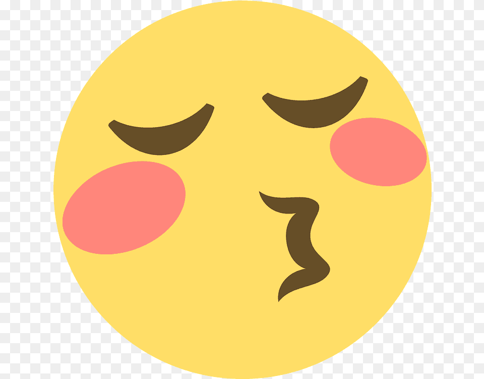 Kissing Face With Closed Eyes Emoji Clipart Good Mood Face Emoji, Astronomy, Moon, Nature, Night Free Transparent Png