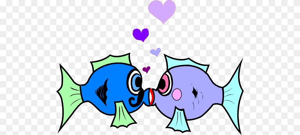 Kissing Fish Clip Art, Animal, Sea Life, Cartoon, Shark Free Transparent Png